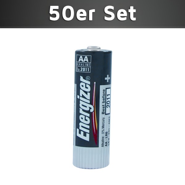 Energizer Alkali Mignon 1,5 V (AA) (Batterie) - ANGEBOT 50er Set