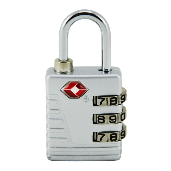 TSA Kofferschloss silber