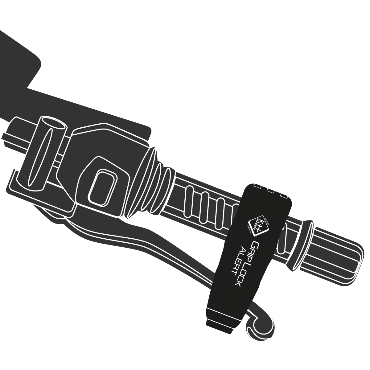 Motorradschloss Fahrradschloss Schwarz Bremshebelschlosser Grip Lock Sicherheit 