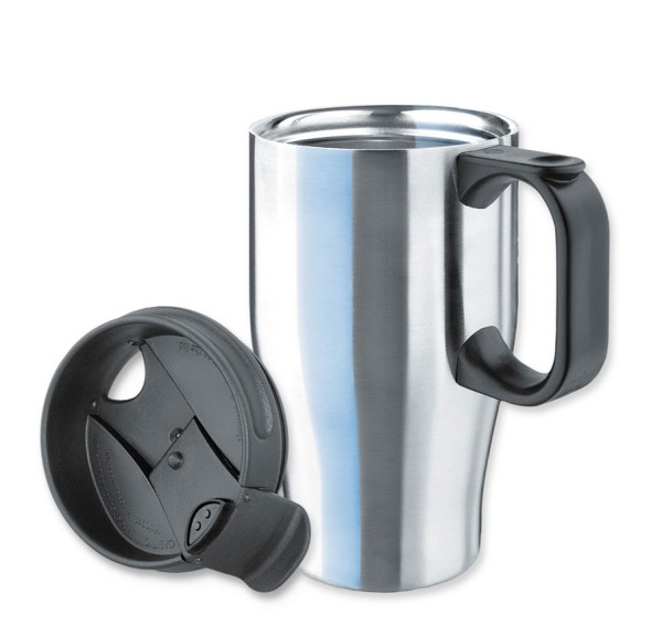 ISOSTEEL 400 ml Thermobecher 2er Set - Kaffee Autobecher Isolierbecher