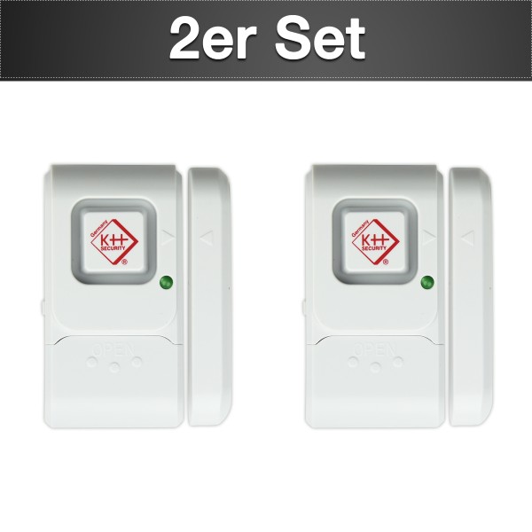 2er Set Tür-/Fensteralarm "COMPACT" in weiß
