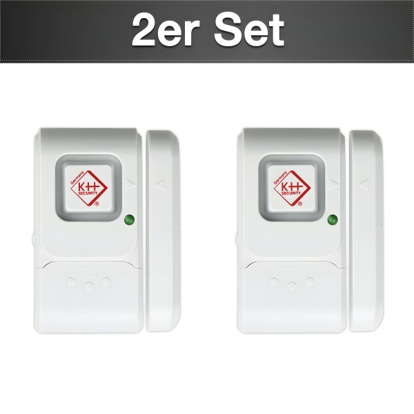 2er Set Tür-/Fensteralarm "COMPACT" in weiß