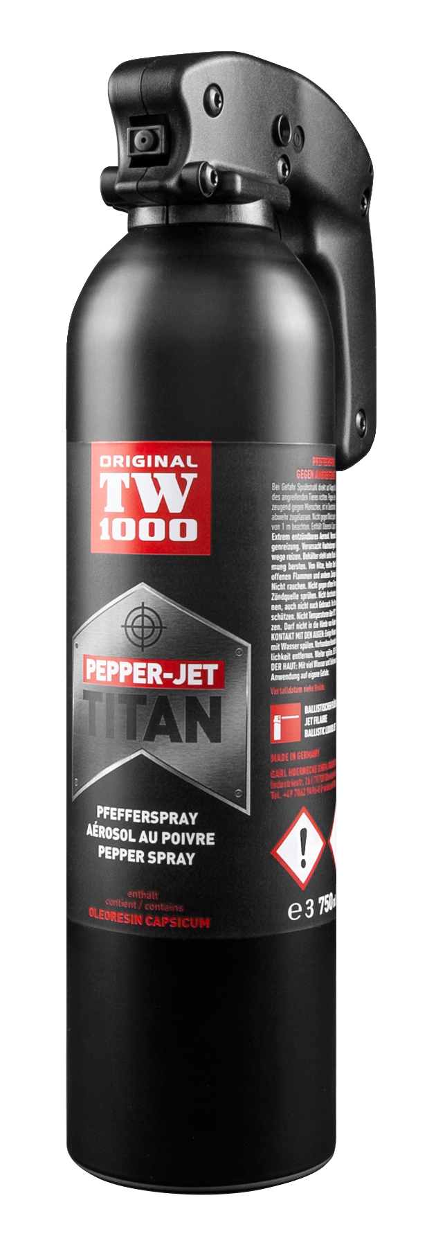 TW 1000 TITAN 750 ml Pfefferspray Nebel, Pfefferspray und CS Gas, Selbstschutz