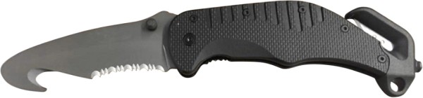 Rettungsmesser "Elite" abgerundete Spitze & teilgezahnte Klinge inkl. Clip, 350330