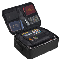 Feuerfester Dokumenten-Organizer mit Zahlenschloss Feuerfester Dokumenten-Organizer mit Zahlenschloss