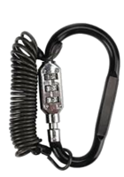 Kabelkarabiner mit Zahlenschloss Kabelkarabiner mit Zahlenschloss