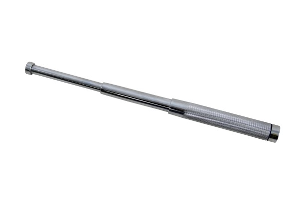Mini Teleskopschlagstock 12 Zoll Ohne Handschlaufe Silber