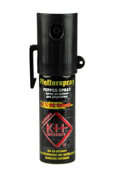 Pfefferspray, 12 % OC Konzentration, inkl. Clip, 15 ml